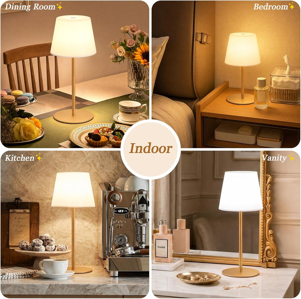 Shower Lamp Rechargeable Waterproof Lamp, Cordless Table Lamp for Bathroom