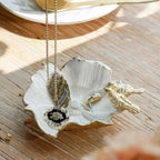 NIKKY HOME Vintage Jewelry Dish Tray, Bird Ring Holder | Small Jewelry Tray Trinket Dish Vanity Tray for Home Decor Christmas Birthday Wedding Gifts