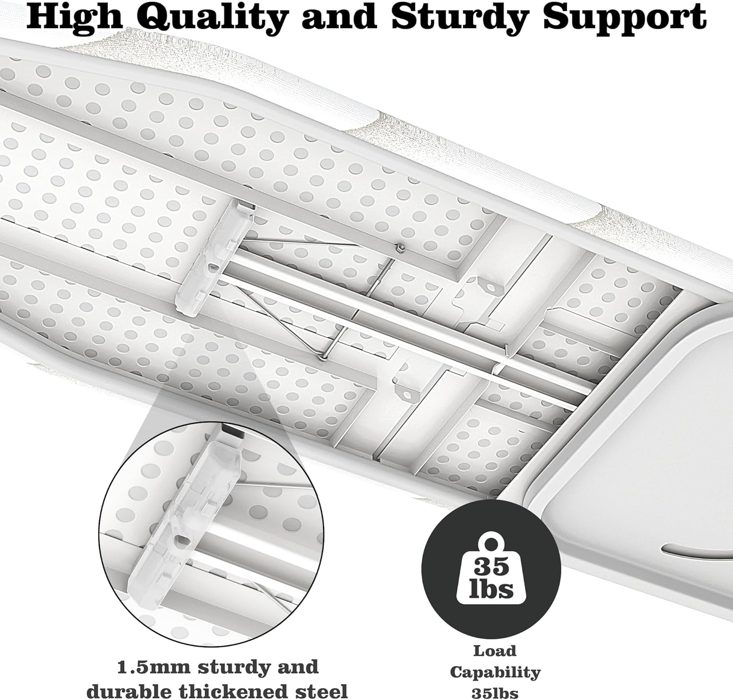 Wall-Mounted Ironing Board 37.4" x 11.8" Compact Mount Fold Down Iron Board Foldable 180° Swivel Iron Board with Heat Resistant Cover Space Saving for Home Laundry Room, Apartment, Dorms