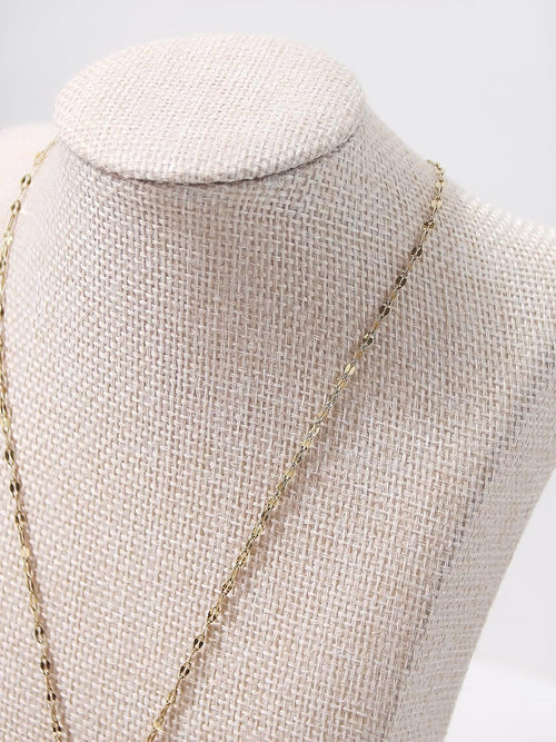 3Pcs Necklace Bust Stand for Selling, Linen Necklace Display Holder, Jewelry Necklace Organizer Rack for Shop Store Exhibition Show (9" Height)