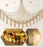 RelaxScene Stuffed Animal Hammock Corner Storage with LED Light - Plush Hammock Large Plushie Net