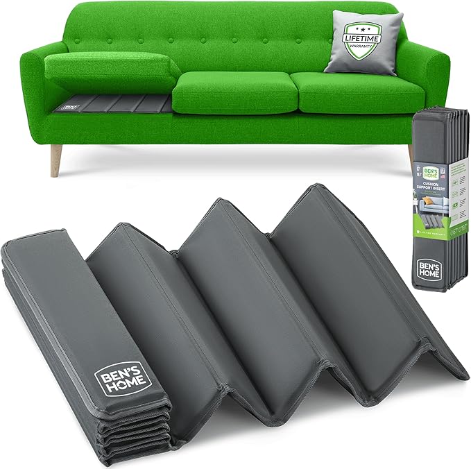 BEN'SHOME® Couch Cushion Support for fix Sagging Seats - Heavy Duty Solid .5" Wood Sofa Support Board | Adjustable 58"-67" x 19.7" Under Cushion Insert | Non-Slip Furniture Saver | 400 LB Capacity