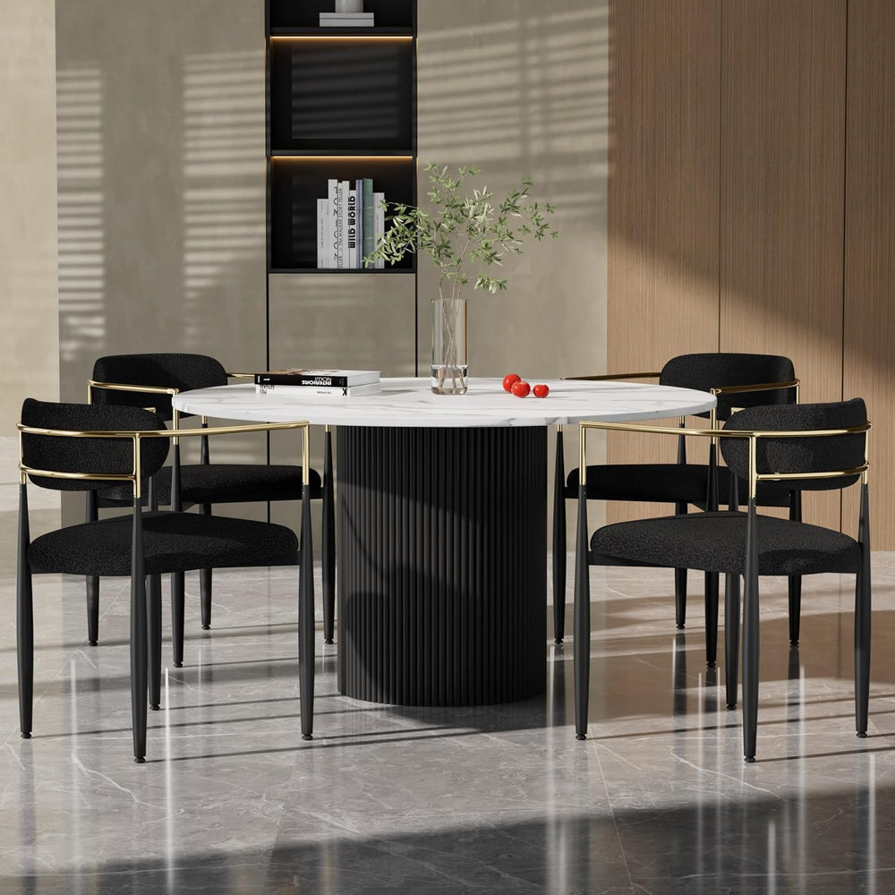 Baysitone Dining Chairs Set of 4 Mid-Century Modern Upholstered Boucle Dining...