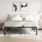 7 Inch King Size Bed Frame, 3500Lbs Heavy Duty Metal Platform with Round Corner Legs Mattress Slide Stopper, Steel Slat Support No Box Spring Needed, Noise Free, Non-Slip, Easy Assembly