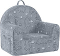 MeMoreCool Kids Chair, Glow Grey Dinosaur Kids Couch Sofa for Ages 3+ | Glow grey dinosaur kids chair, cozy foam armchair for reading corner, plush seat for playroom and kids room