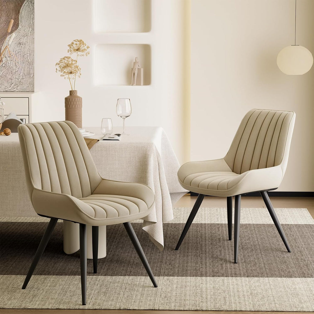 Nebuaegis Modern Dining Chairs Set of 8,Upholstered Dining Room Chairs with T...