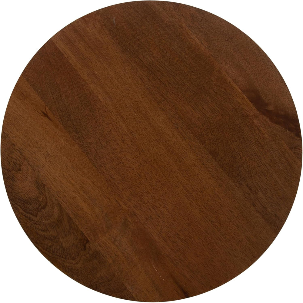 Kate and Laurel Keres Mid-Century Adjustable-Height Round Pedestal Side Table...