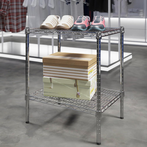 18" Deep x 24" Wide x 27" Height Wire Shelving Kit | 2-Tier | NSF Commercial Storage Rack Unit