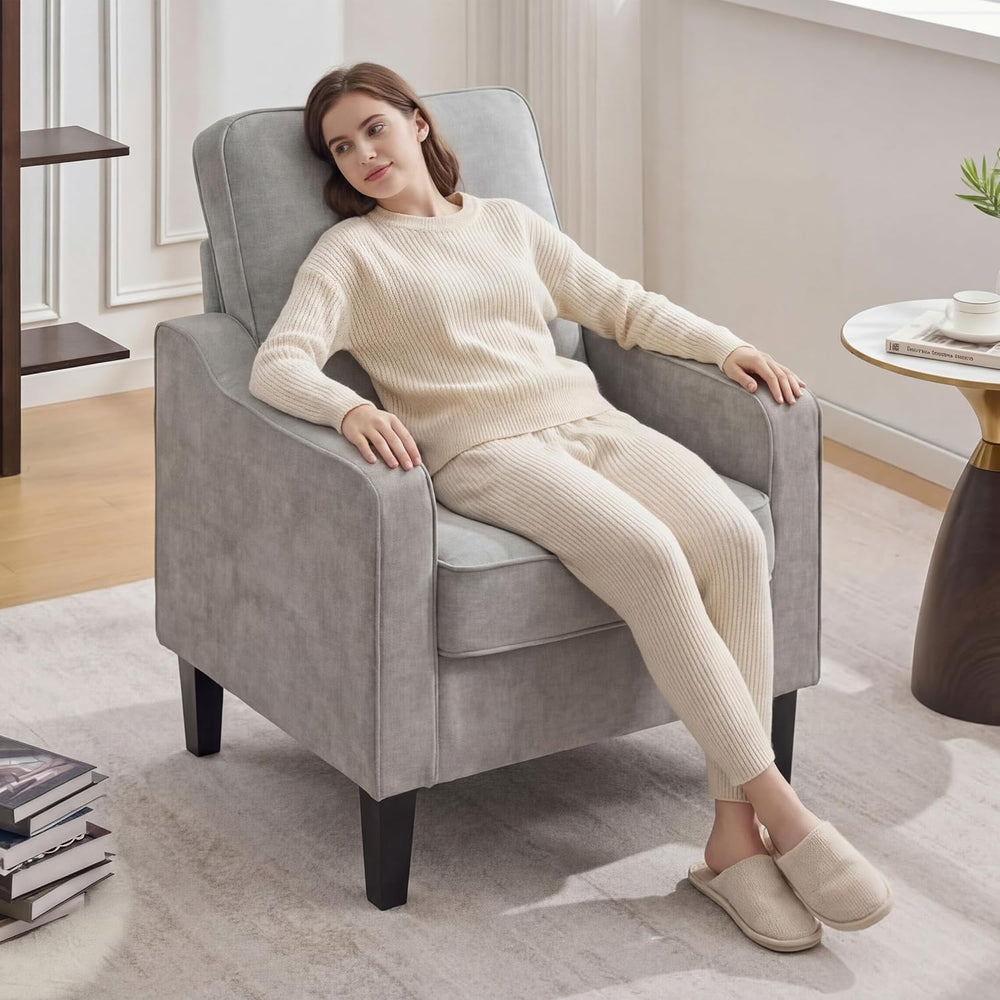 Mangodan Comfy Accent Chair for Living Room, Mid Century Modern Reading Chair...