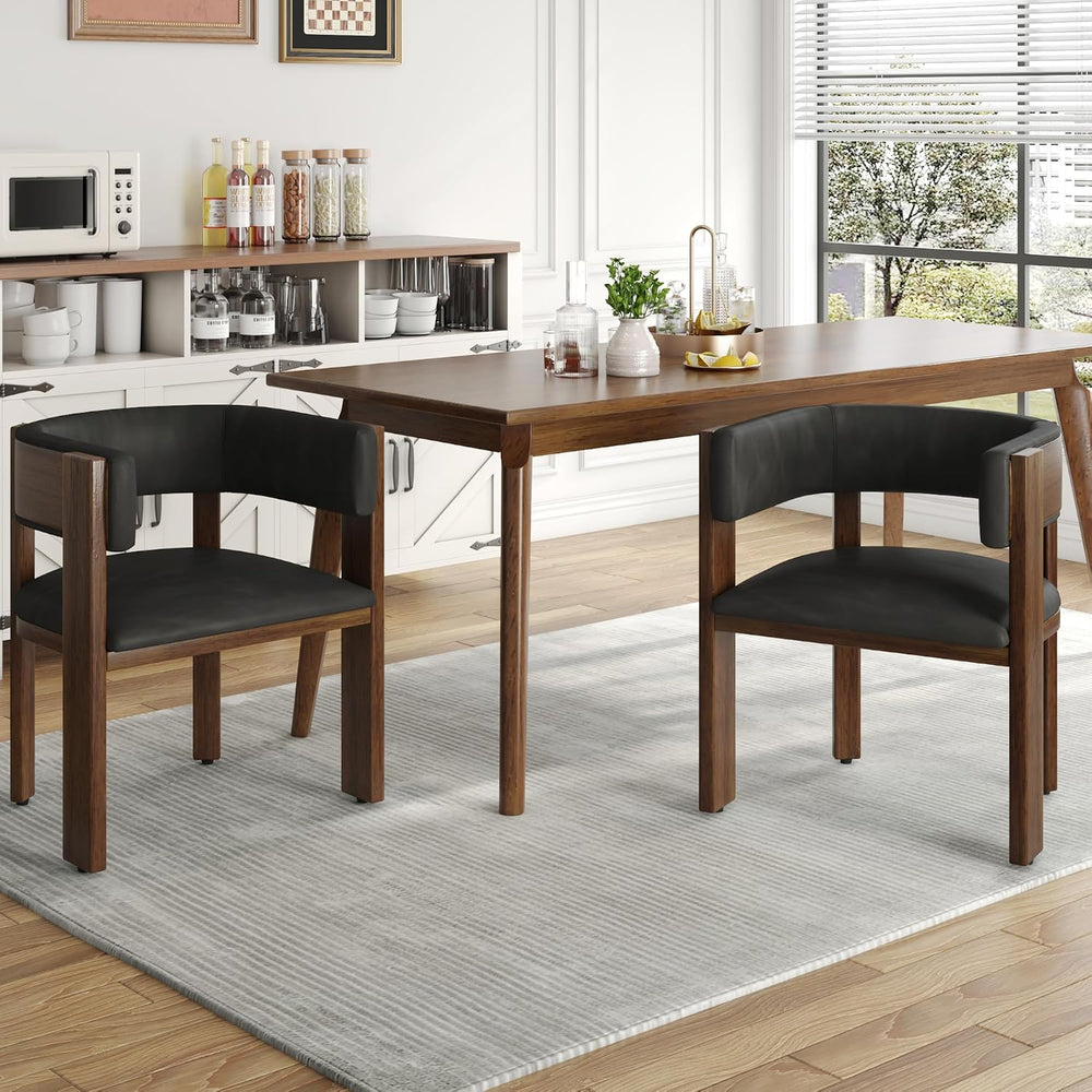 Squireewo Barrel Dining Chairs Set of 2, Modern Dining Room Chairs with Curve...