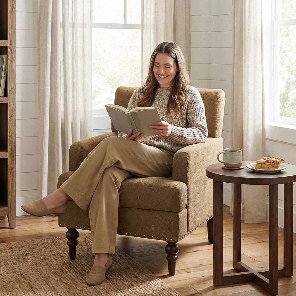 MALOL Upholstered Accent Chair Set of 2, Comfy Reading Chair for Living Room,...