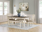 Signature Design by Ashley Bolanburg 20" Upholstered Dining Room Chair, Set of 2, Antique White