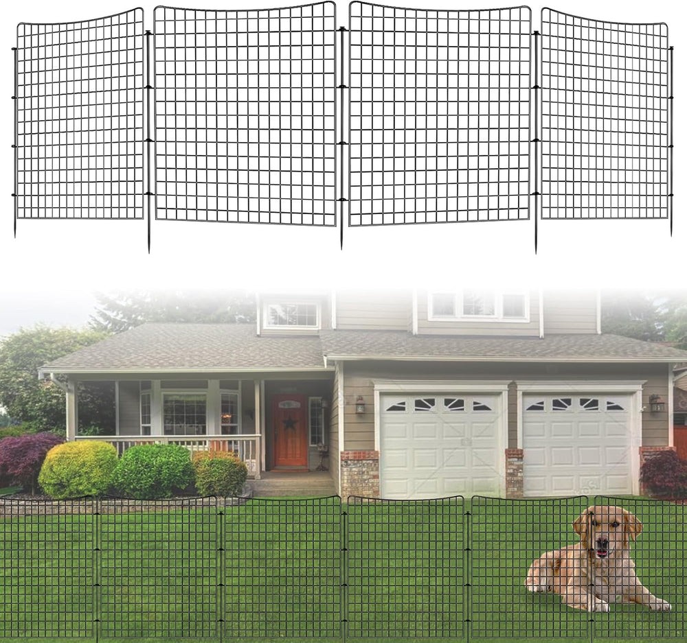 10 Panels Garden Fencing Animal Barrier, 36in(H) X 25ft(L)