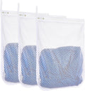 3 pcs Durable Honeycomb Mesh Laundry Bags for Delicates 12" x 15" (3 Medium)