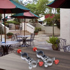 Umbrella Holder Clips Set of 2 for Beach and Fishing Chairs, Compact Design with Adjustable Features in Aluminum Alloy (foldable)