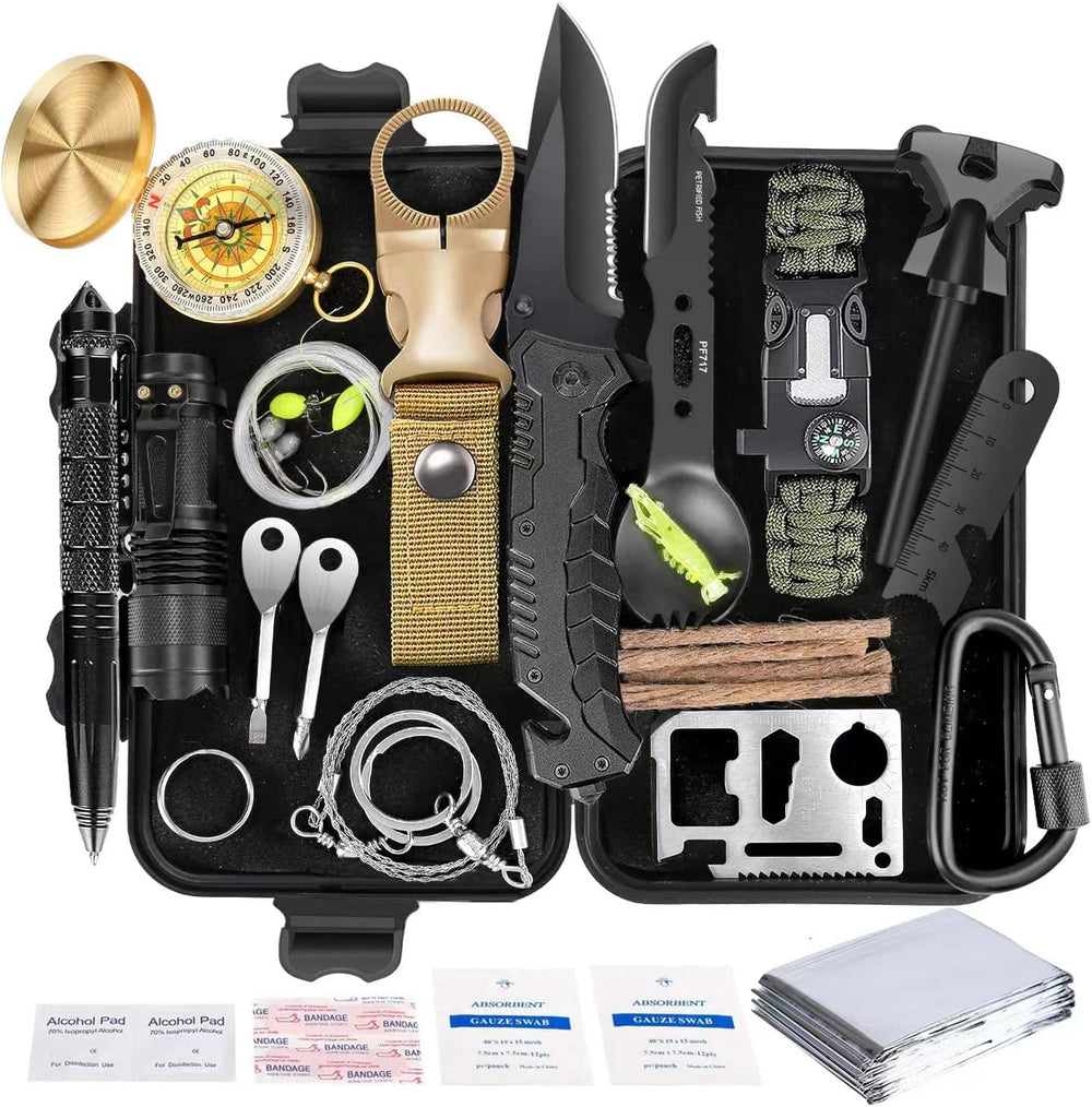 Survival Kit 35 in 1, First Aid Kit, Survival Gear, Christmas Birthday Gifts ...
