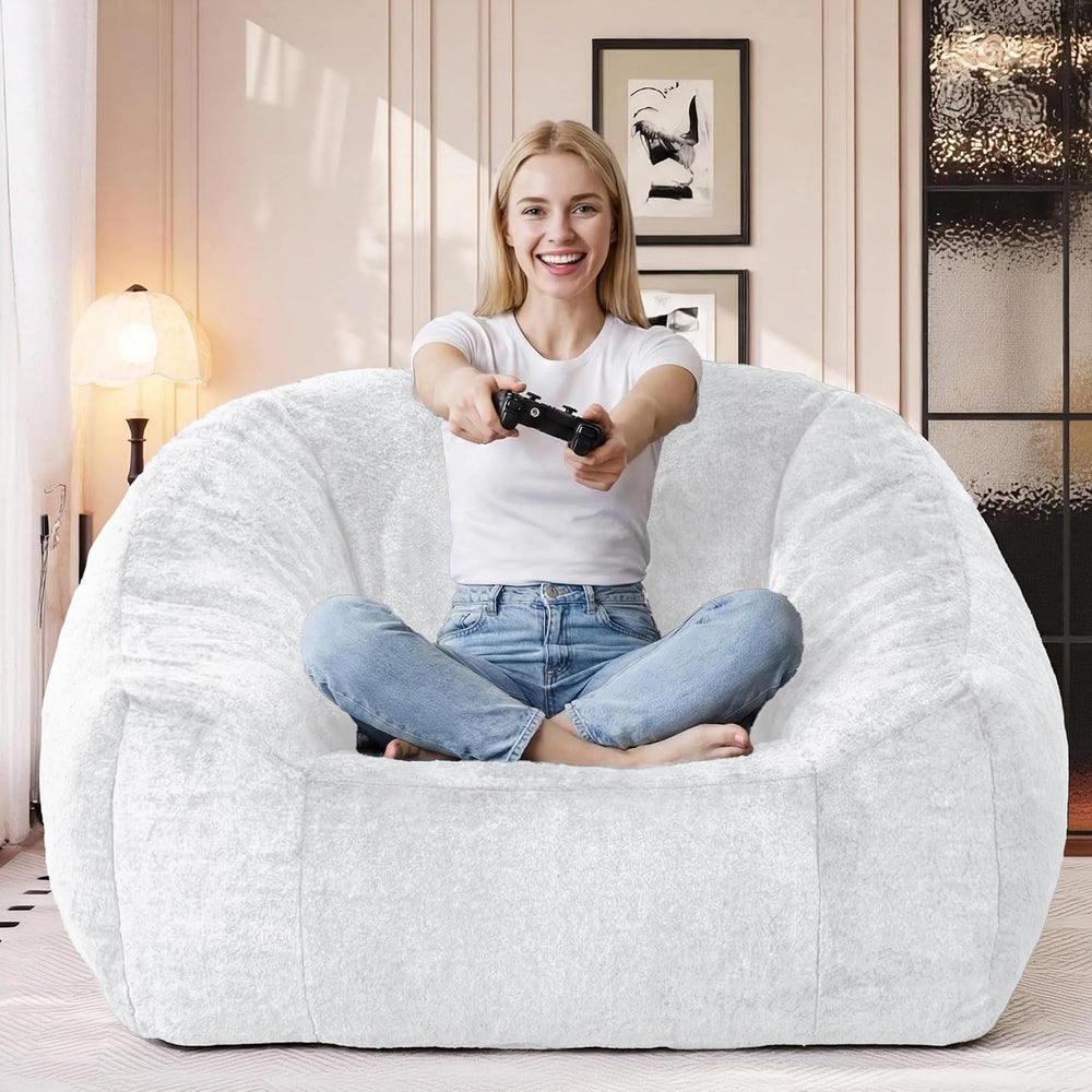 Bean Bag Chairs for Adults, Giant Beanbag Sofa Comfy Reading Chair, Oversized...
