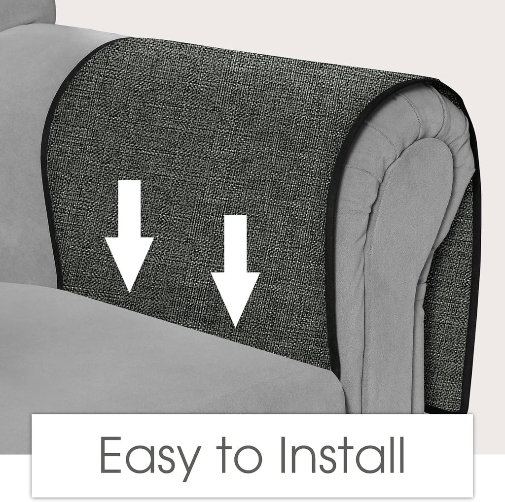 Joywell Remote Control Caddy for Chair Arm Couch Armrest Organizer Non Slip Sofa Armchair Caddie with 6 Pocket Storage for Magazine, Tablet, Phone, iPad, Dark Grey