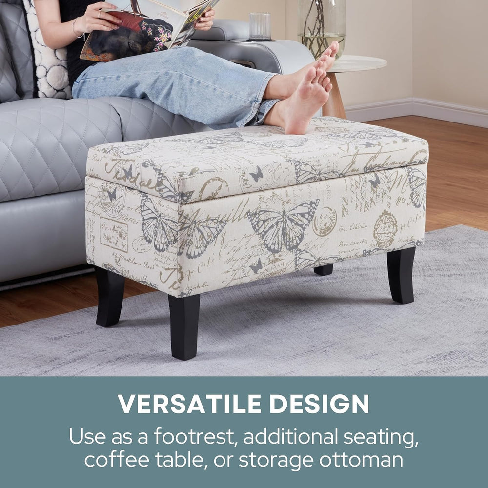 Convenience Concepts Designs4Comfort Winslow Storage Ottoman Bench 32" -...