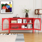 Metal Storage Cabinet with Doors and Shelves,2 Door TV Stand,Accent Cabinet，Metal Locker&Sideboard Buffet Cabinet&Bookshelf&Cupboard for Home,Office,Living Room