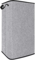 SNIGJAT Extra Large Laundry Hamper, 100 L Tall Laundry Basket with Sturdy Handles, Dirty Clothes Basket for Bedroom, Large Hamper, Sturdy Storage Organizer for Clothes Toys Grey