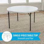 LIFETIME Nesting Round Table, 48-Inch, White Granite