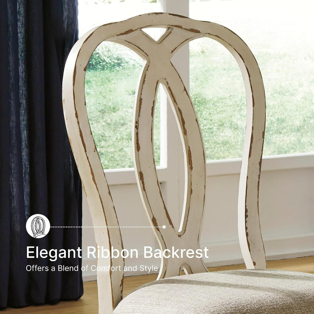 Signature Design by Ashley Realyn Dining Chairs, Set of 2, French Country