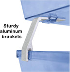 Acrimet Facility 2 Tier Letter Tray, Front Load, Letter Size/A4, Desktop File Organizer, Plastic (Clear Blue Color)