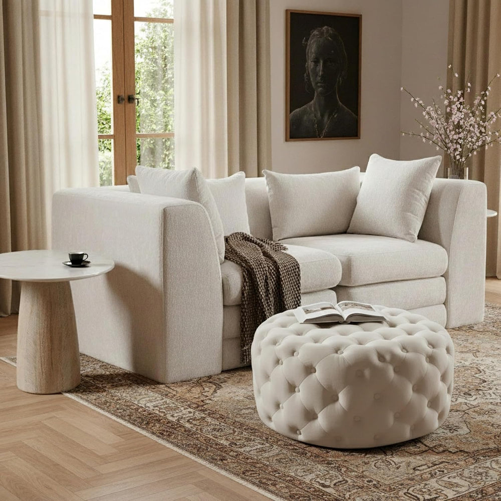 Meridian Furniture Addison Collection Modern | Contemporary Velvet Upholstere...