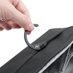 Peak Design Small Wash Pouch, Black, Weatherproof Travel Toiletry Bag, Upright or Hanging Toiletry Kit with Pockets, Magnetic Toothbrush Pocket, Wide UltraZip Opening, Toiletry Bag for Men and Women