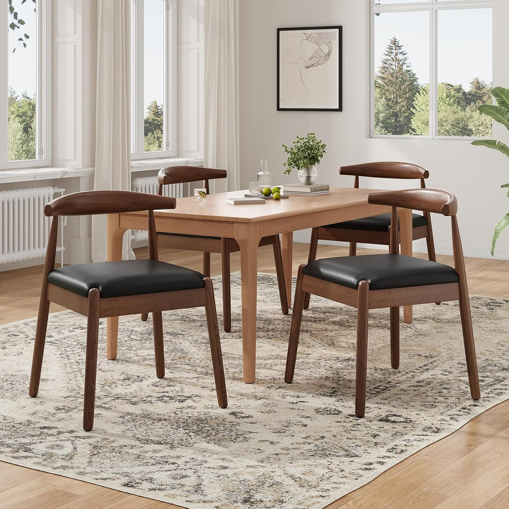 Soohow Dining Chairs Set of 2, Mid Century Modern Kitchen & Dining Room C...