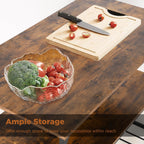 Large Kitchen Island with Storage,Solid Structure,Thick Board Top, for Kitchen,Coffee Shop,Restaurant,Living Room,Dining Room,Brown - Perfect for Small Kitchen Islands and Kitchen Shelves