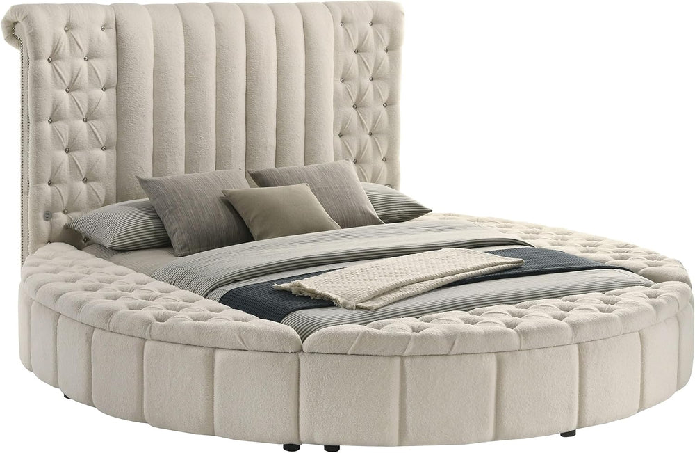 Coaster Home Furnishings Sonya Modern Classics Boucle Upholstered Queen Size ...