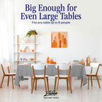 Nuvantee Revolutionary Table Pad - Waterproof, Protects Table from Spills and Heat - 52 X 108 Inch Deluxe Vinyl Premium Table Protector - Flannel Backing, Lies Flat