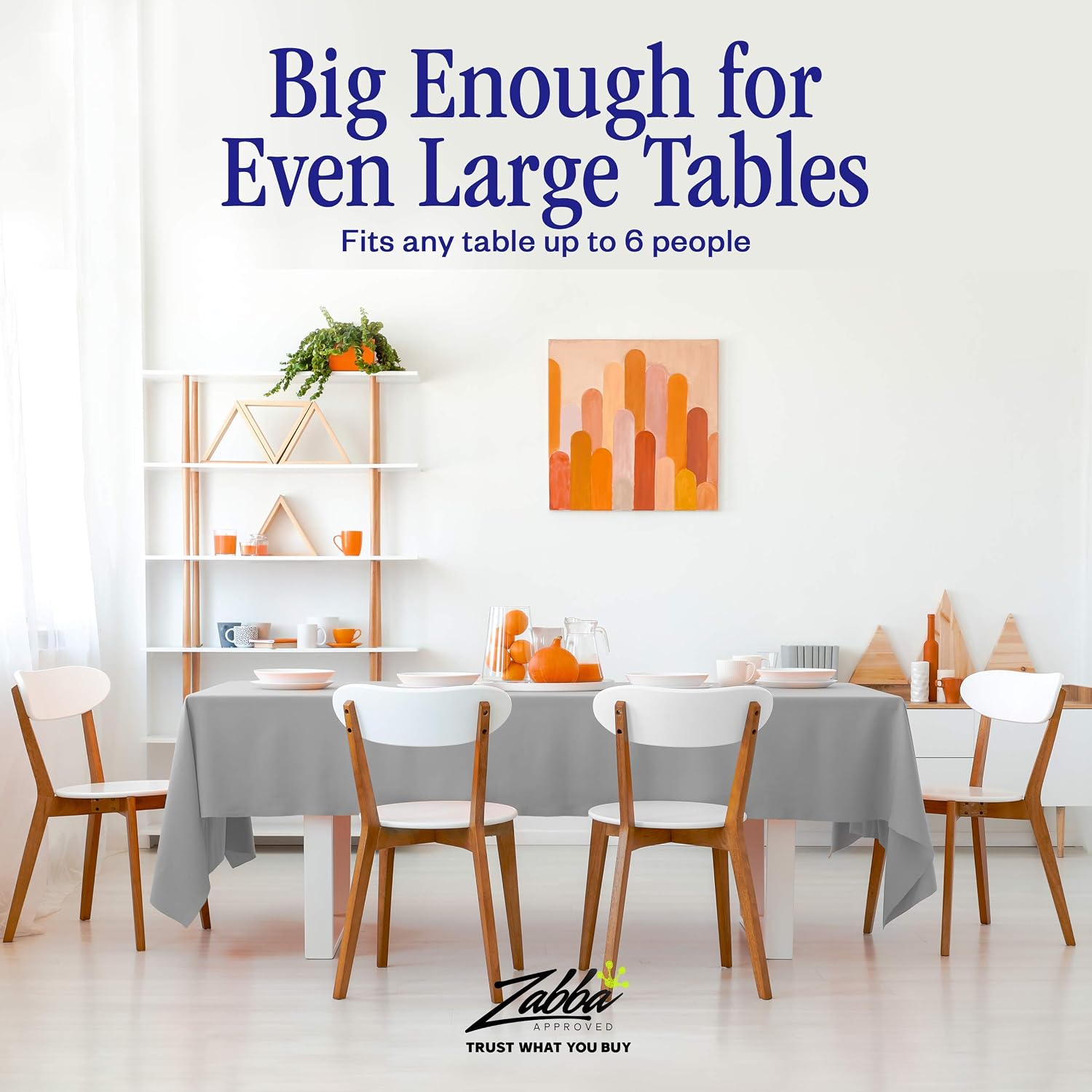 Nuvantee Revolutionary Table Pad - Waterproof, Protects Table from Spills and Heat - 52 X 108 Inch Deluxe Vinyl Premium Table Protector - Flannel Backing, Lies Flat