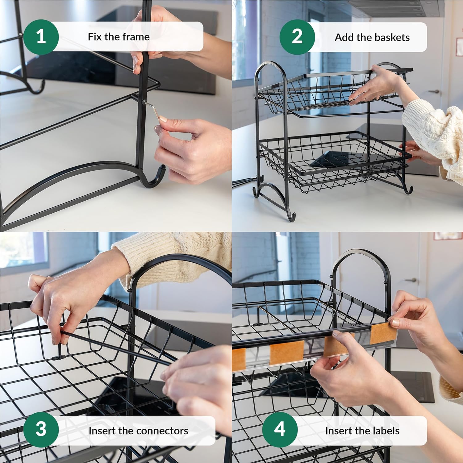 ODOXIA Candy Display Rack | Stackable Candy Organizer | Snack Organizer For Countertop | Snack Shelf And Chip Rack For Stores | Snack Display For Counter | Snack Stand For Office 2-Pack