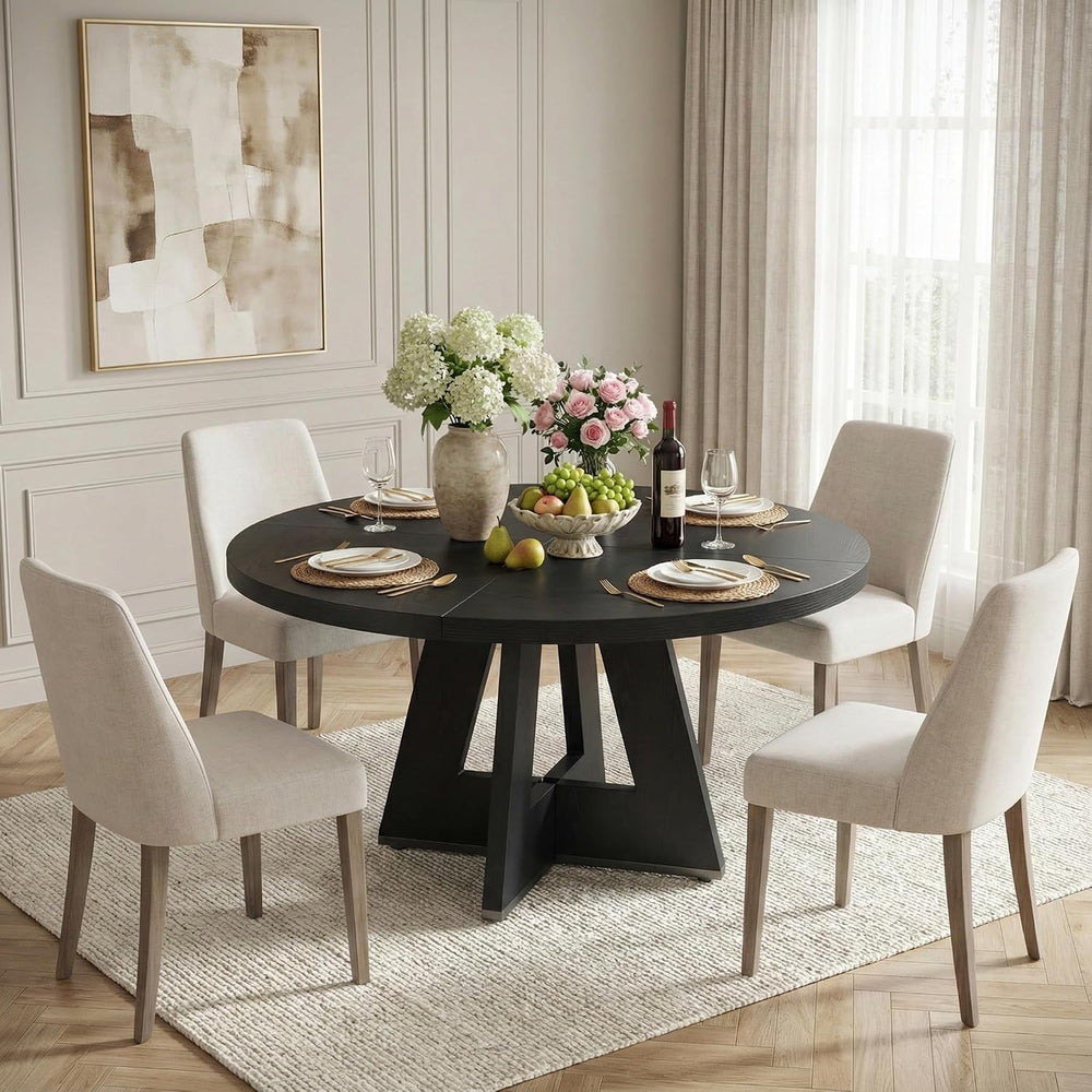 Lailang 47 Inch Dining Table, Small Dining Room Tables, Round Kitchen Tables,...