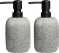 2pcs/Set Grey Soap Lotion Dispenser with A Spare Pump,Liquid Hand Soap Dispenser Sets for Bathroom Countertop, Soap Dispenser for Kitchen.
