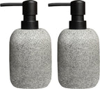 2pcs/Set Grey Soap Lotion Dispenser with A Spare Pump,Liquid Hand Soap Dispenser Sets for Bathroom Countertop, Soap Dispenser for Kitchen.