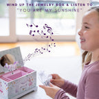 Ballerina Unicorn Kids Jewelry Box for Girls & Little Girls Jewelry Box Organizer - A unicorn music box gift