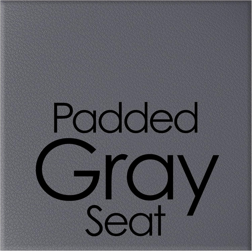 Lavish Home Folding Stool with Padded Backless Seat Set of 2, Gray, 24” | Cou...