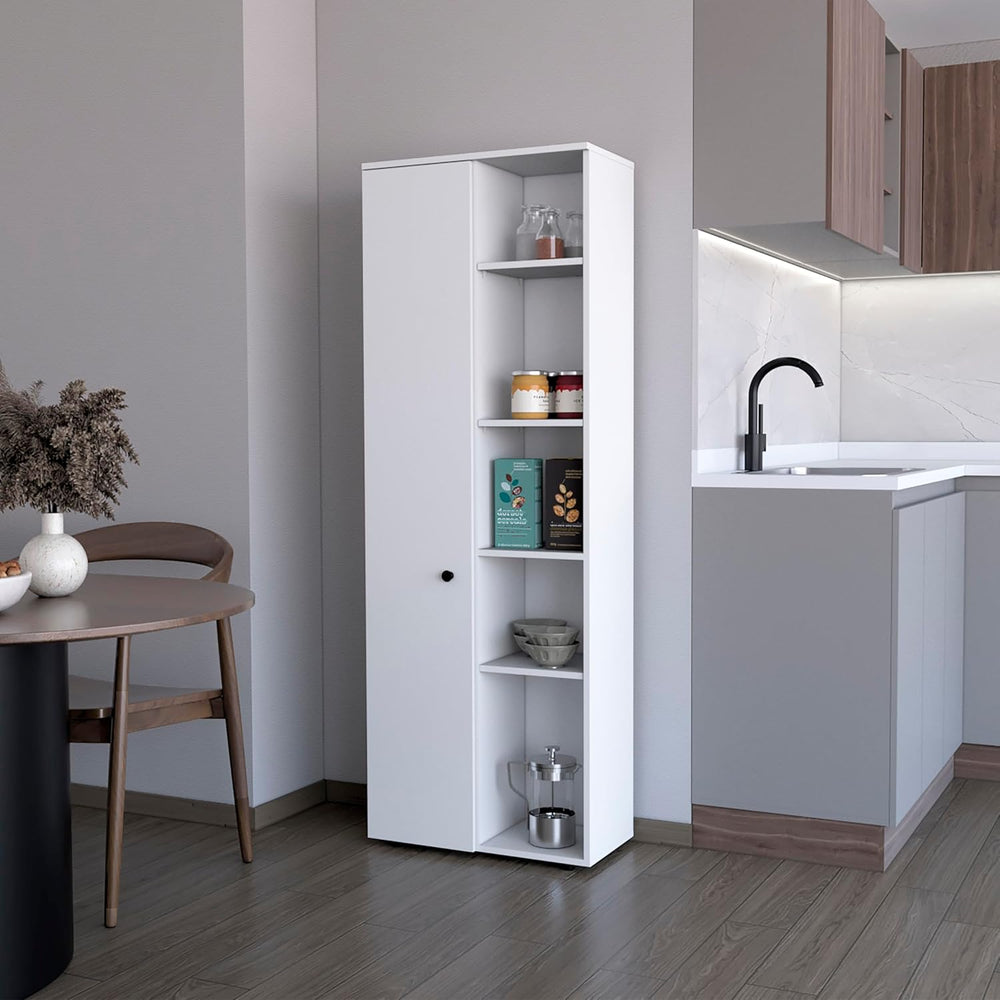 23.6" D*11.8" W*66.9" H Freestanding Kitchen Pantry with 8 She...