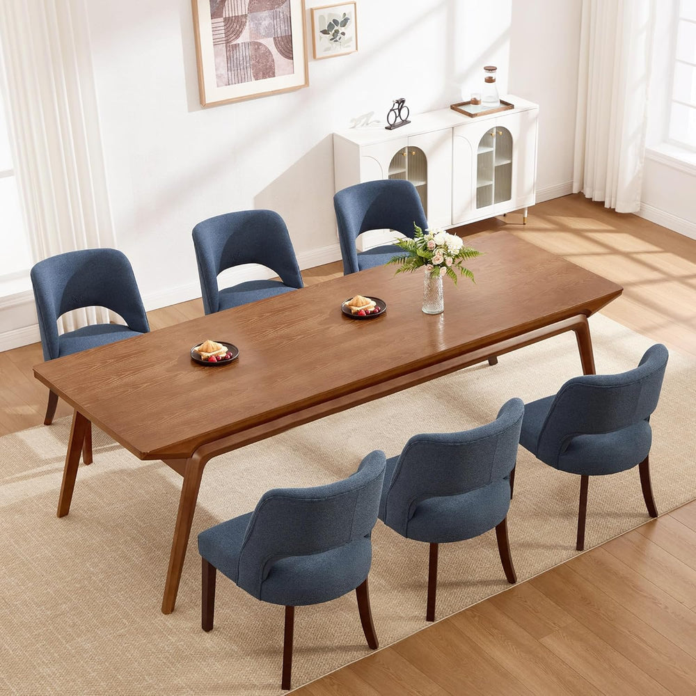 Dining Chairs Set of 6,Modern Dining Room Chairs with Thick Cushions,Upholste...