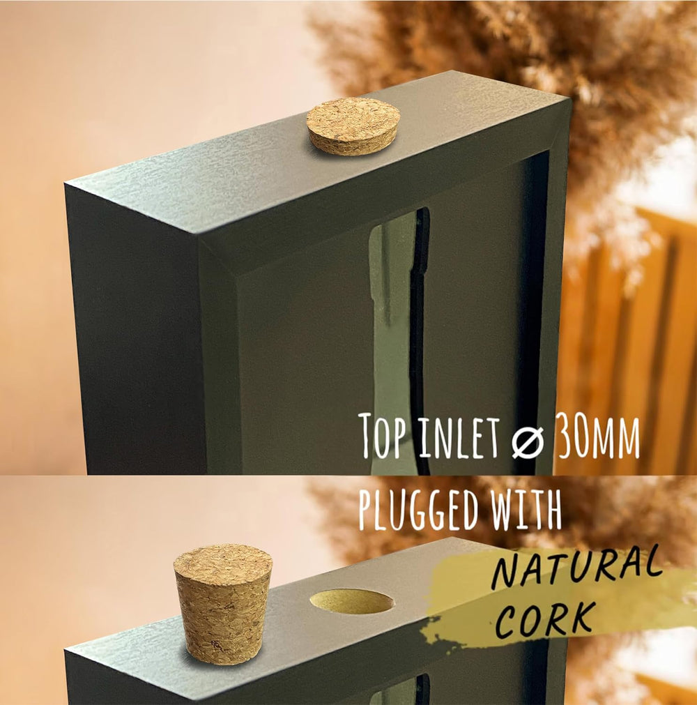 flinelife Wooden Wine Cork Holder, 13x8, Wine Cork Collector Shadow Box - Per...
