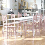 Flash Furniture Hercules Series Children's Resin Event Chairs, Commercial/Residential All Occasion Chairs for Kids, 330 lb. Static Weight Capacity, Set of 10, Pink