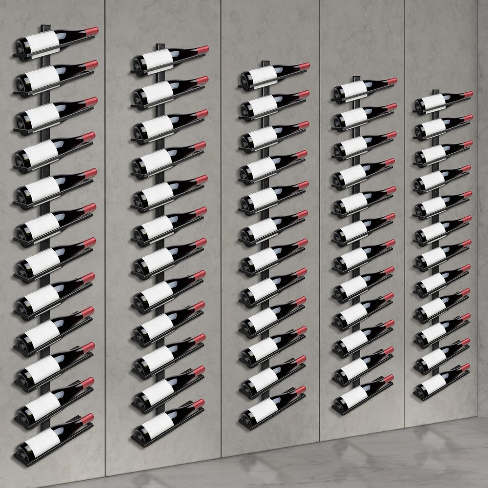 ETOYA Wall Mounted Wine Rack, H 59inch, 12 Rows, 60 Bottle Wine Cellar Racks,...
