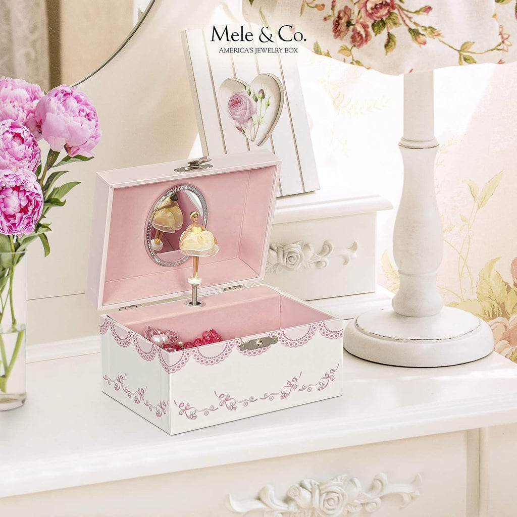 Mele and Co Cora Girl's Musical Ballerina Jewelry Box