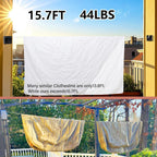 15.7Ft Retractable Clothesline Indoor an Anti-sag Retractable Clothesline Outdoor,Laundry Line Wall Mounted Stainless Steel Wire Laundry, with 12 Clip(Gray)