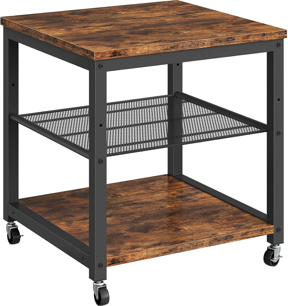 HOOBRO Mini Fridge Stand, Mini Fridge Cabinet with 2-Tier Storage Shelf, 19.7...
