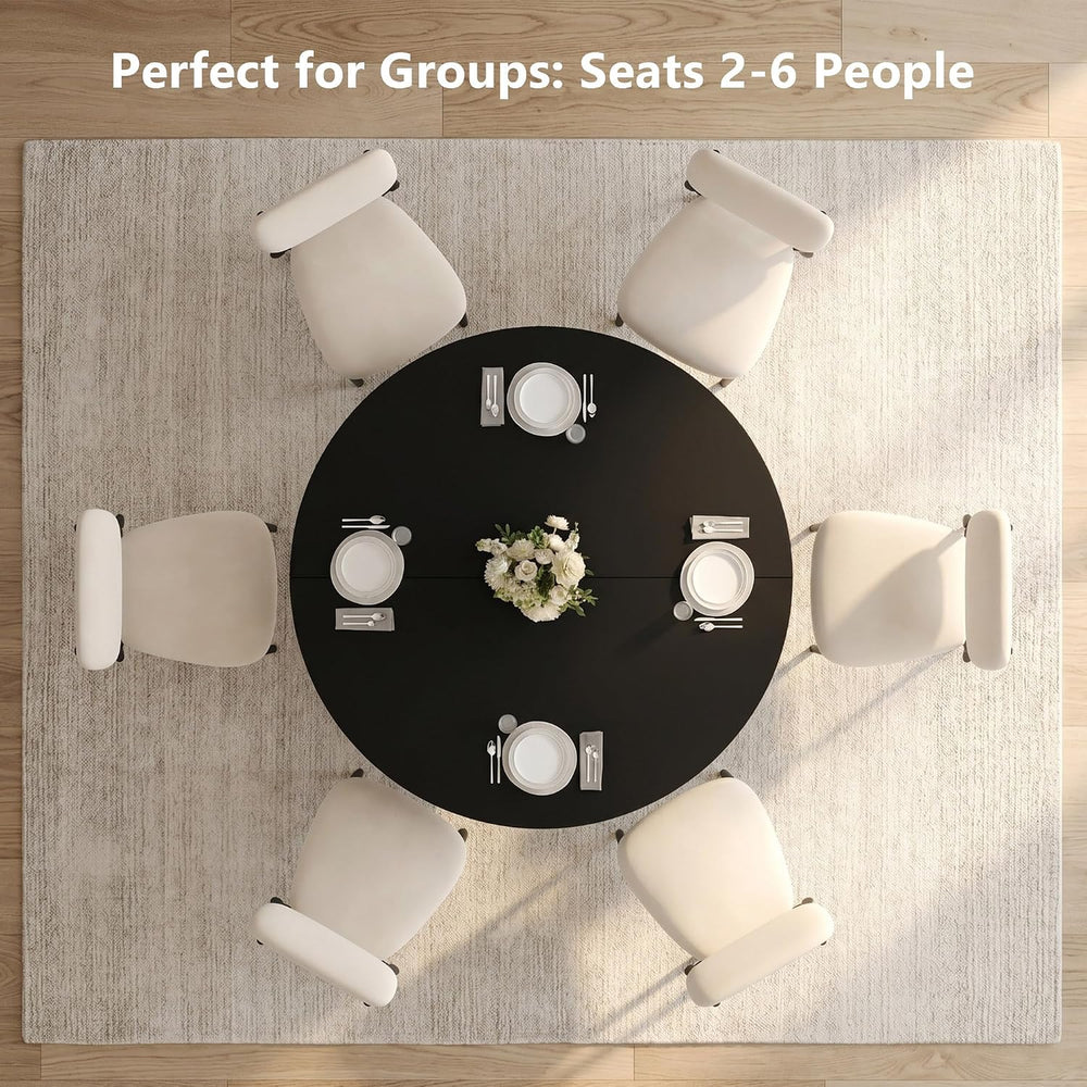 Einhomn 47.2-inch Round Dining Table, Kitchen Table for 4-6, Farmhouse Circle...